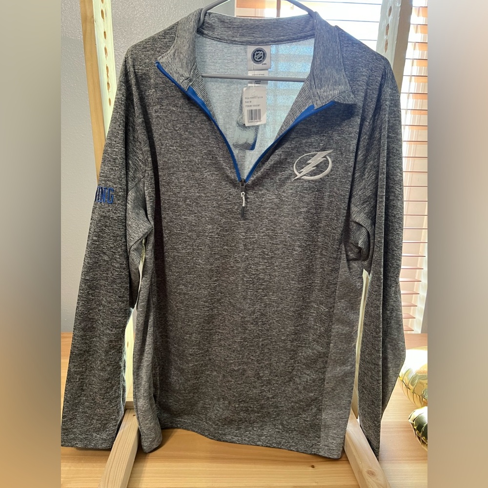 Men’s Tampa Bay Lightening long sleeve half zip shirt